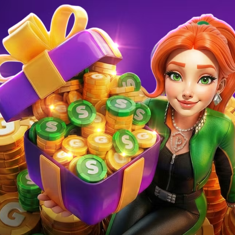 Colorful sweepstakes slot reels spinning on TheWinZone